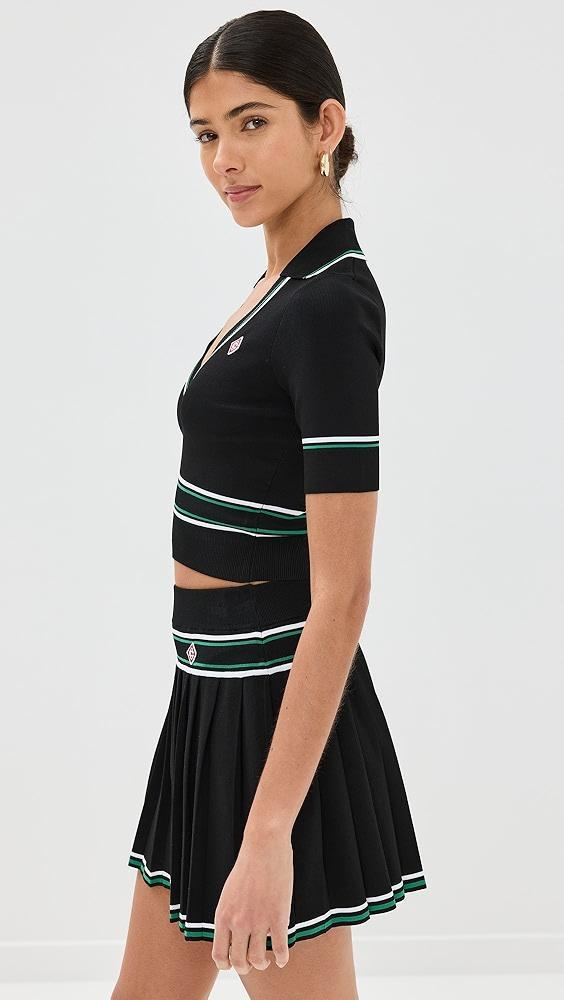 Casablanca Cropped Polo Shirt | Shopbop Product Image