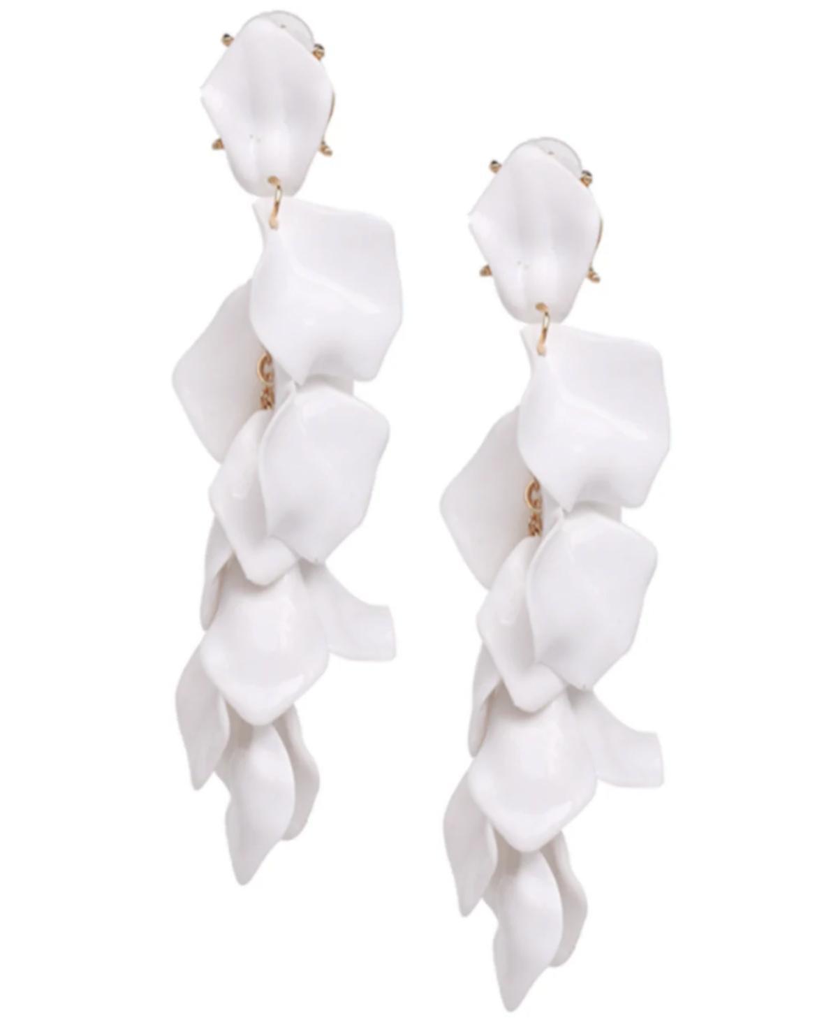 Accessory Concierge Womens Satin Petal Duster Earrings Product Image