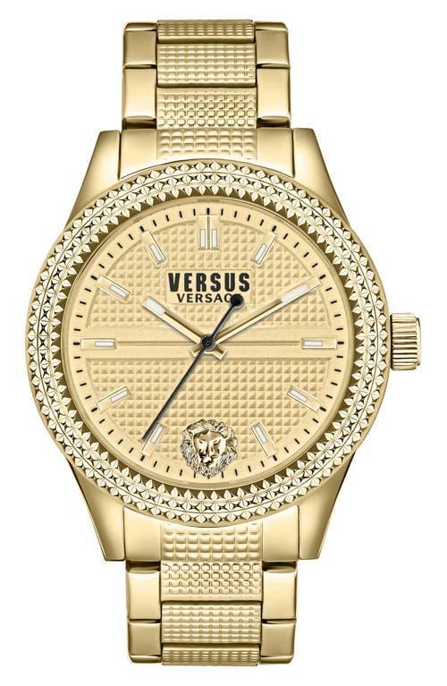 Versus Versace Womens Bayside Three Hand Gold-Tone Stainless Steel Watch 38mm Product Image