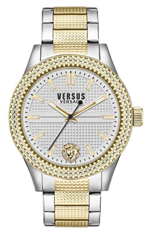 Versus Versace Womens Bayside Three Hand Two-Tone Stainless Steel Watch 38mm - Two-Tone Product Image