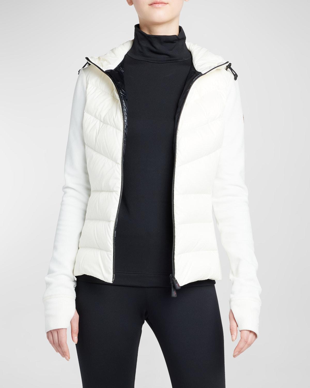 Puffer Zip-Up Cardigan Product Image