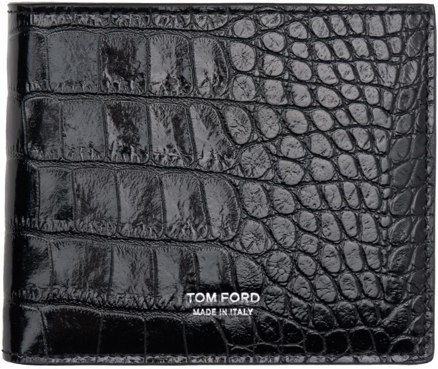 Black Shiny Printed Wallet Product Image