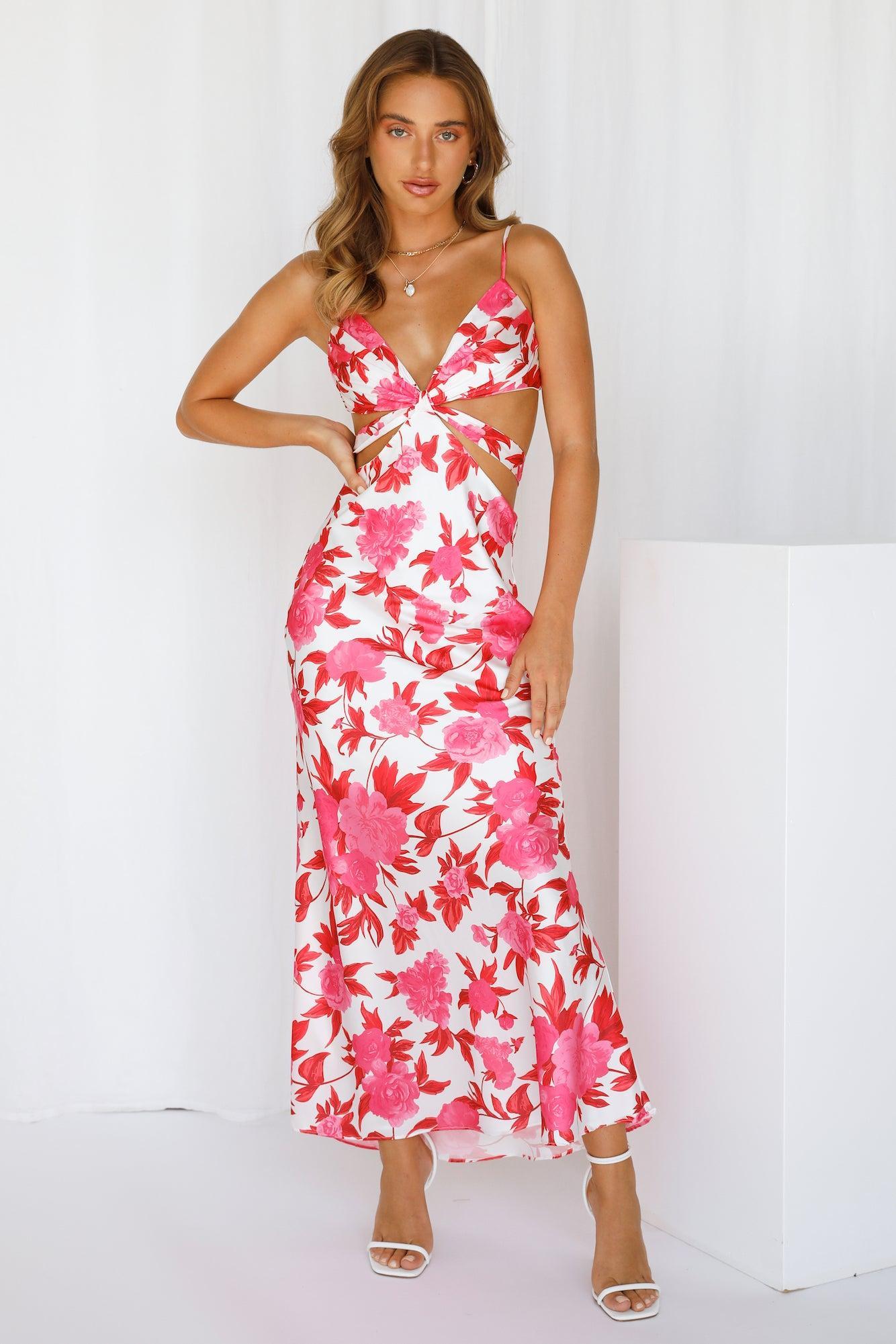 Lover Like Me Midi Dress Red Product Image