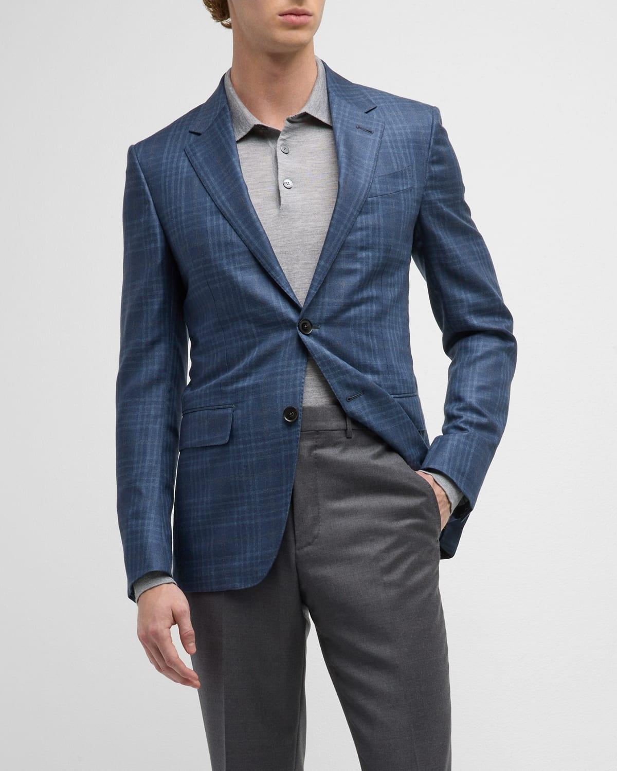 Mens Large Plaid Sport Coat Product Image