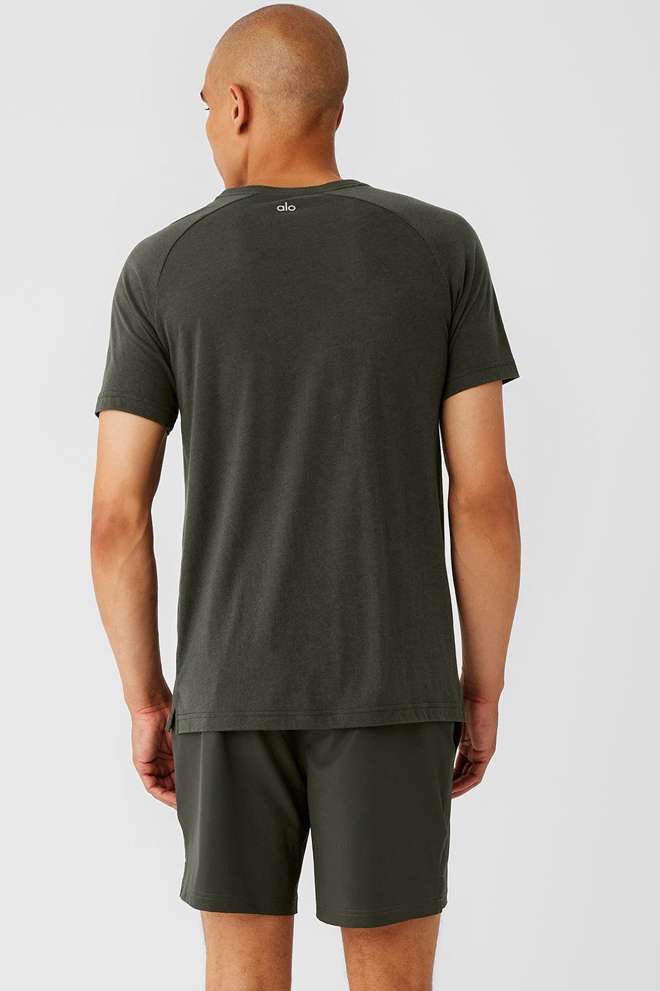 The Triumph Crew Neck Tee - Stealth Green Product Image