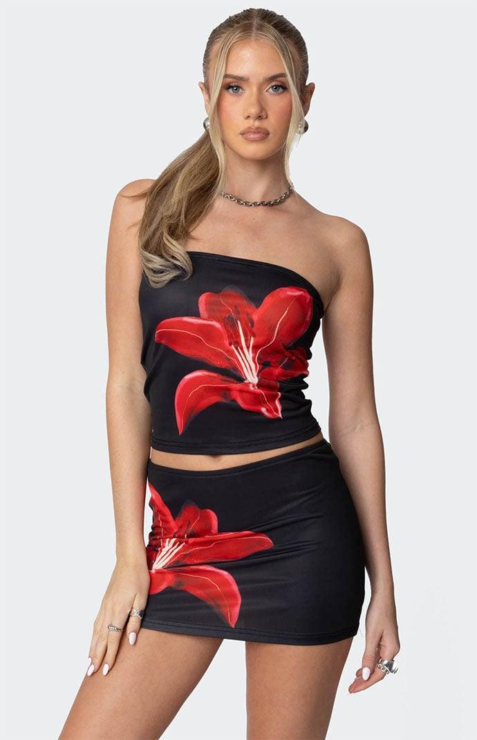 Edikted Women's Tiger Blossom Tube Top Product Image