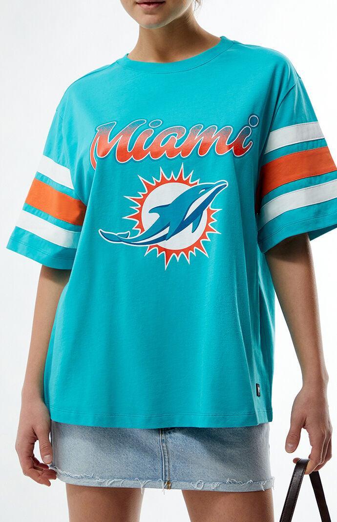 Women's NFL Wild Collective x PacSun Miami Dolphins Oversized T-Shirt Product Image