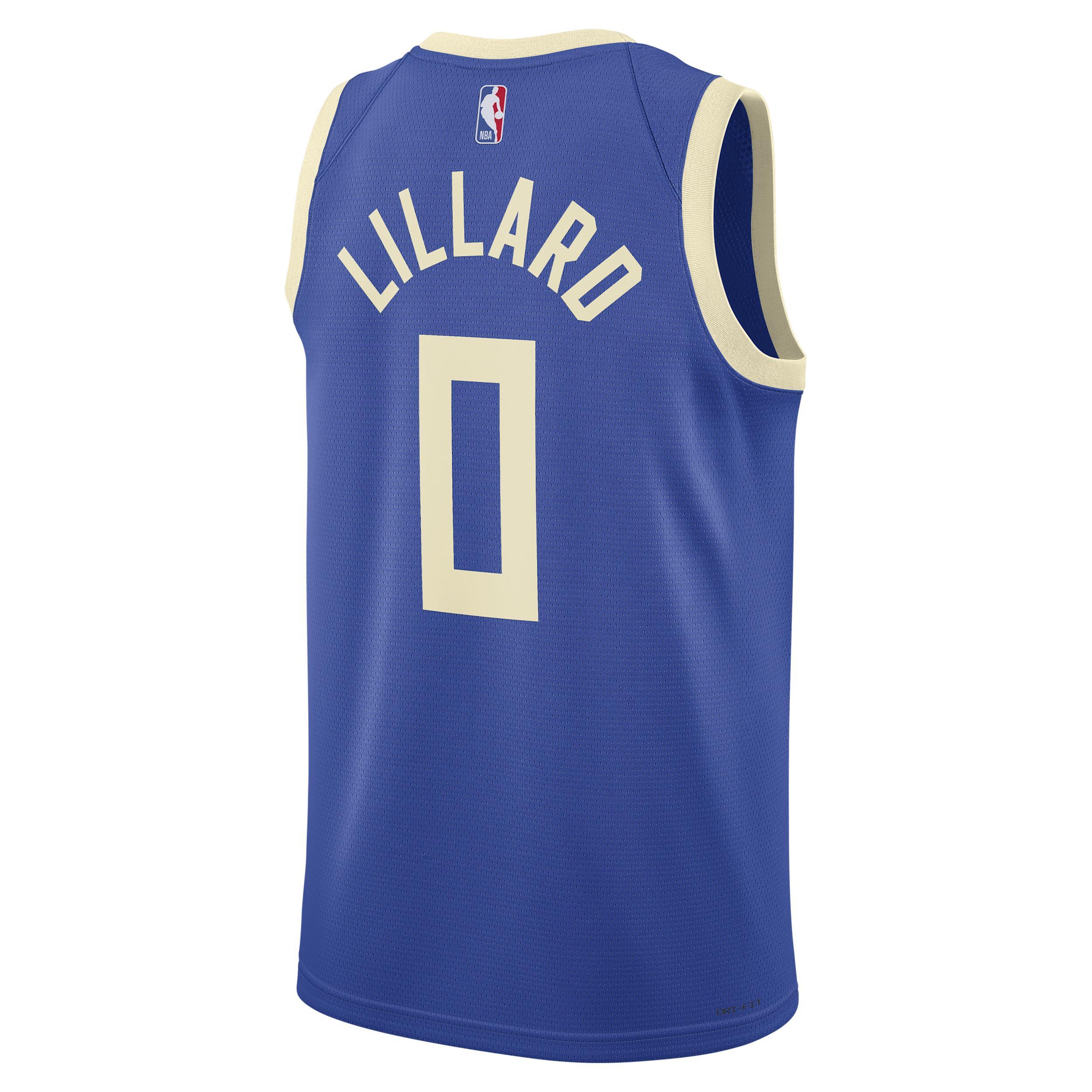 Damian Lillard Milwaukee Bucks 2024/25 City Edition Nike Men's Dri-FIT NBA Swingman Jersey Product Image