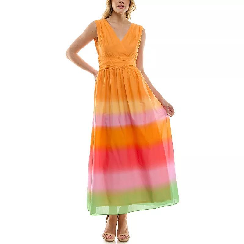 Womens Taylor V-Neck Ombre Maxi Dress Product Image