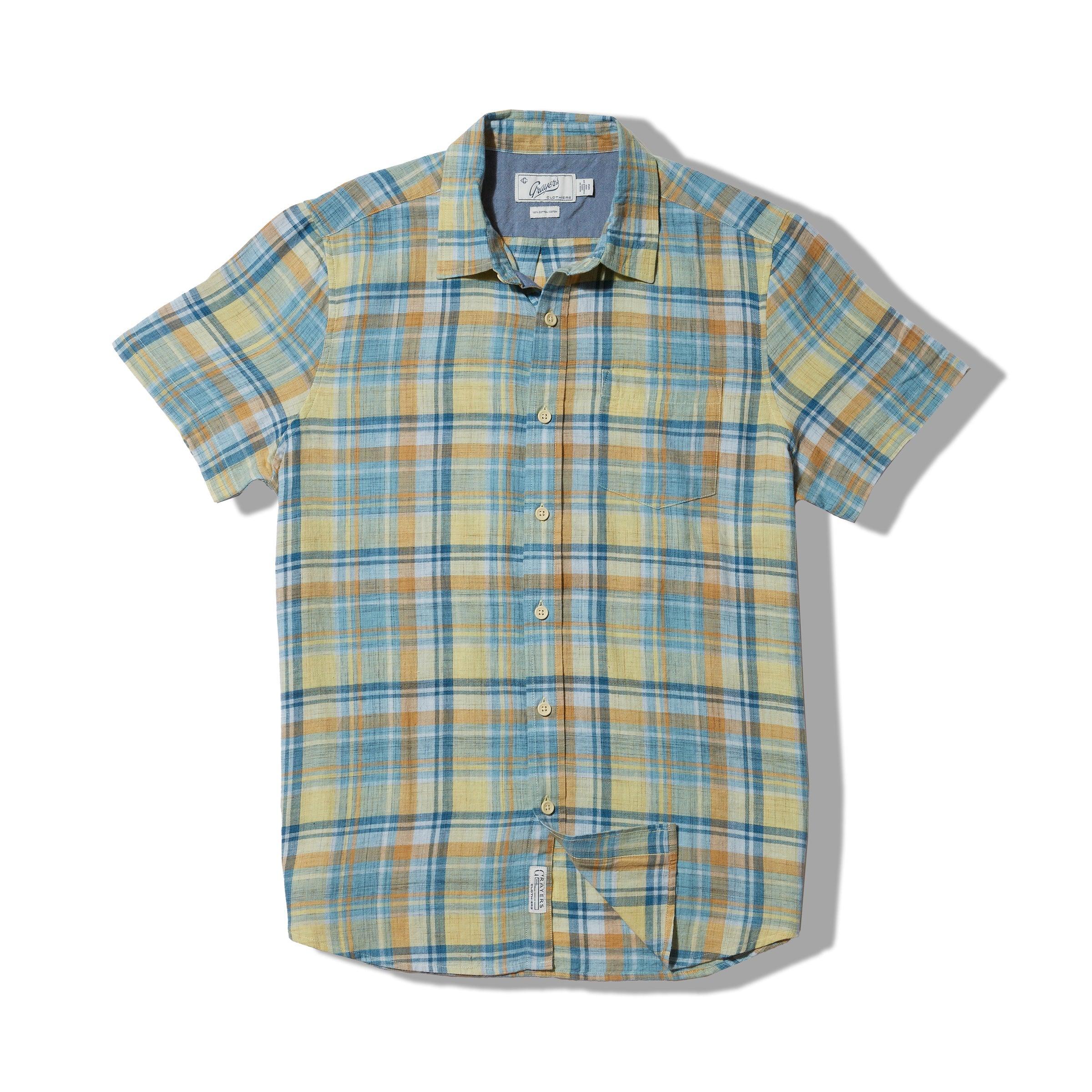 Madras Power Loom Twill Short Sleeve Shirt - Multi Color Product Image