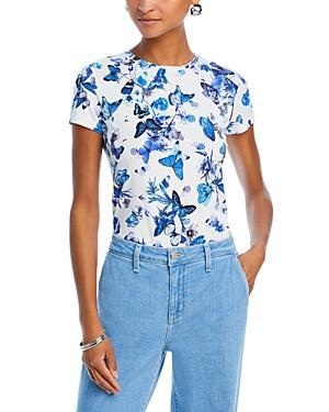 L AGENCE Ressi Butterfly Print T-shirt Product Image