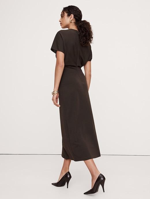 Wool-Blend Scuba Midi Dress Product Image