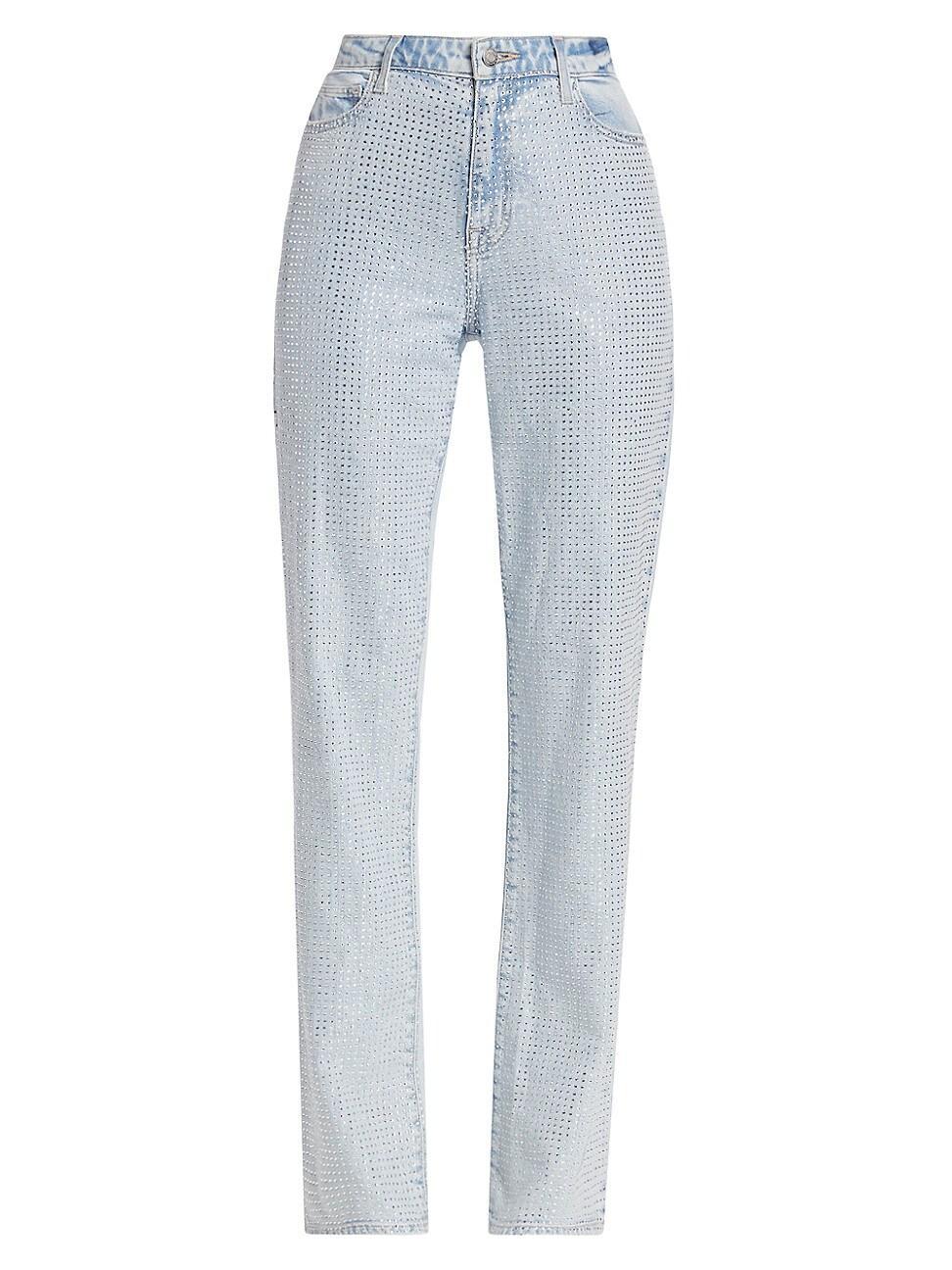 Womens Liam Embellished Organic Cotton Jeans Product Image