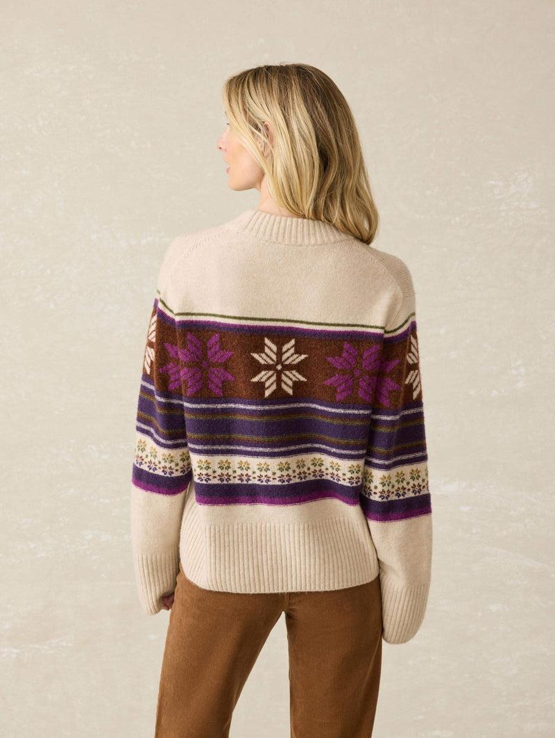 Snowdrift Sweater - Multi Snowflake Product Image