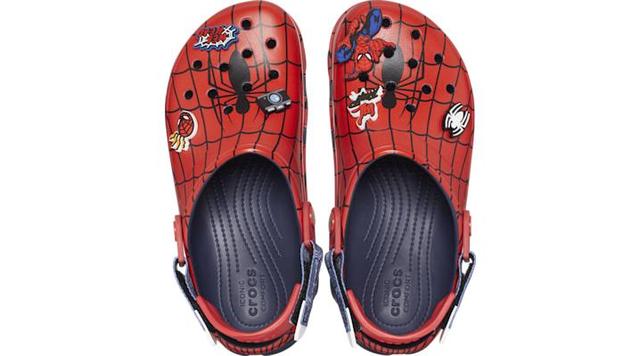 Crocs Mens Team Spider-Man All-Terrain Clogs - Shoes Navy/Red Product Image