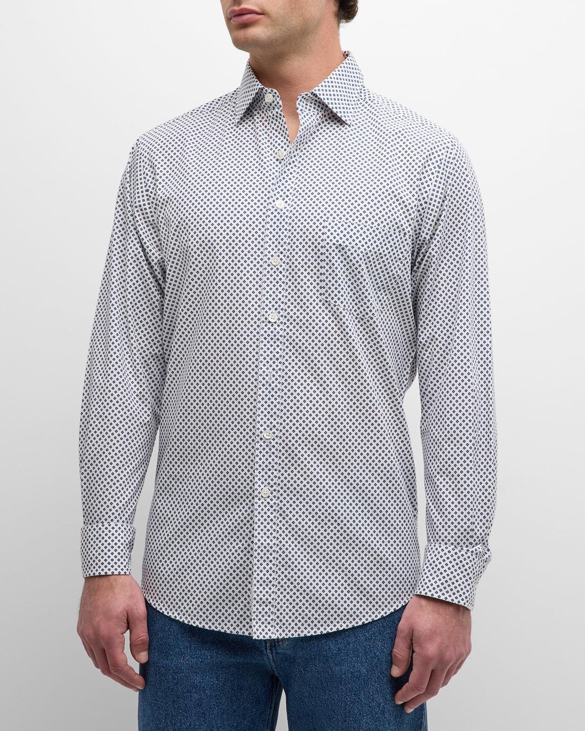 Mens Seaward Downs Printed Cotton Sport Shirt Product Image