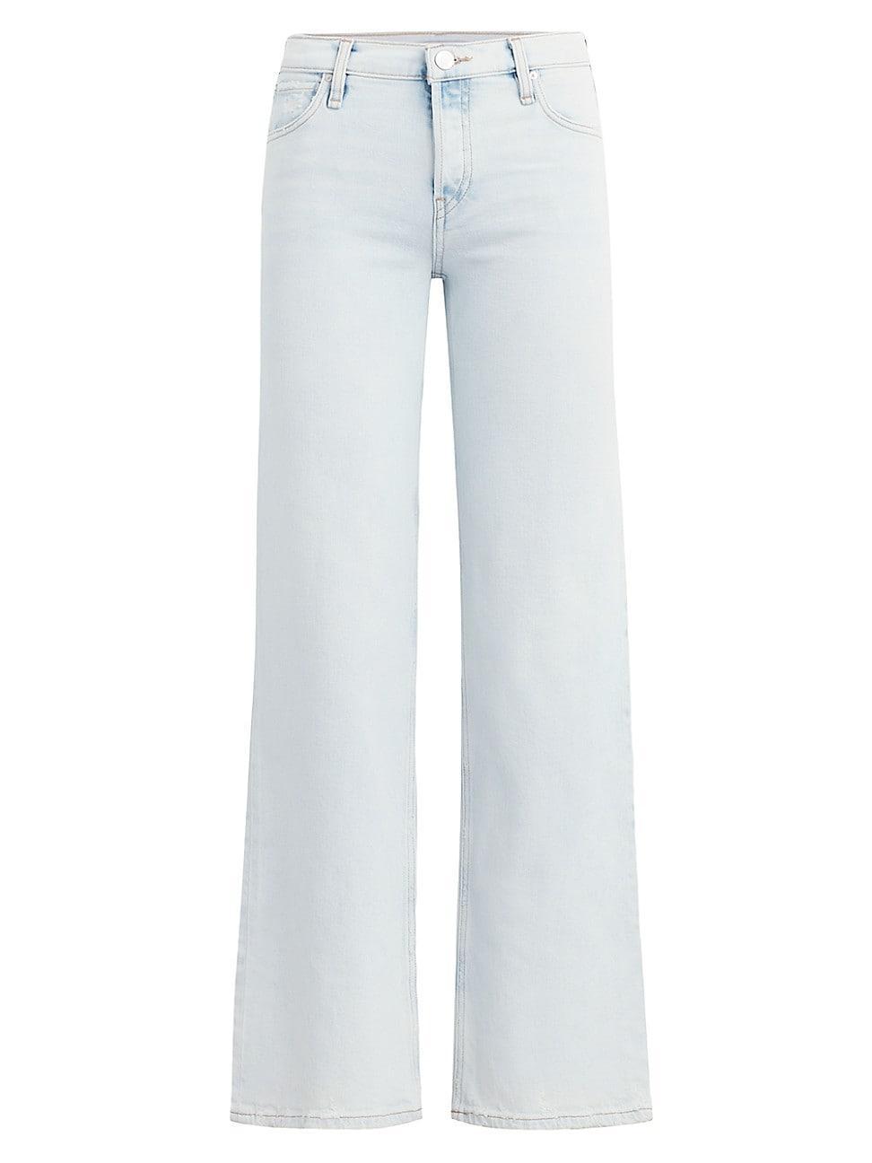 Womens Rosie High-Rise Wide-Leg Jeans Product Image