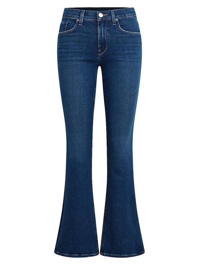 Womens Nico Mid-Rise Barefoot Boot-Cut Jeans Product Image