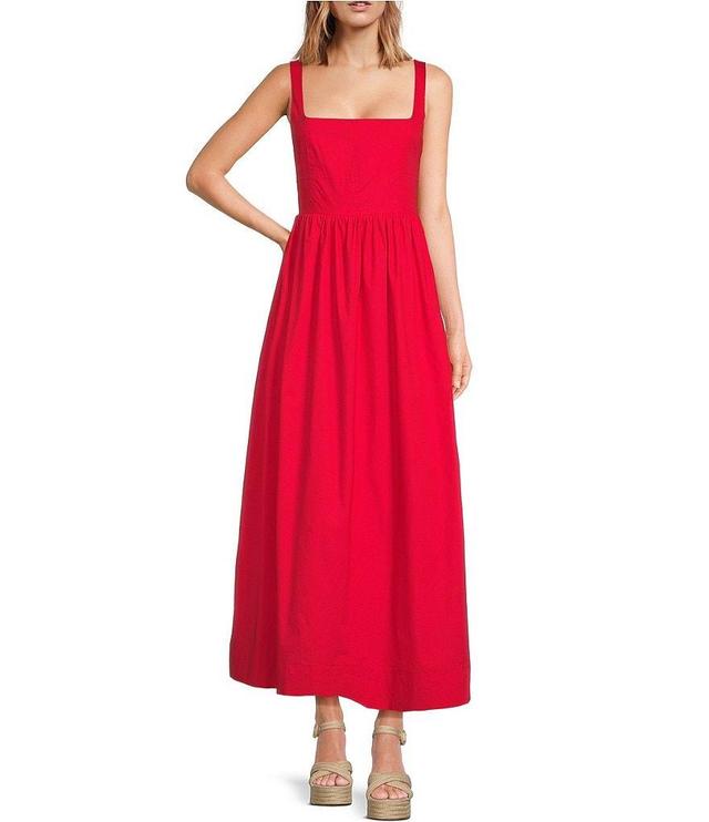 WAYF Square Neck Sleeveless Midi Tank Dress Product Image