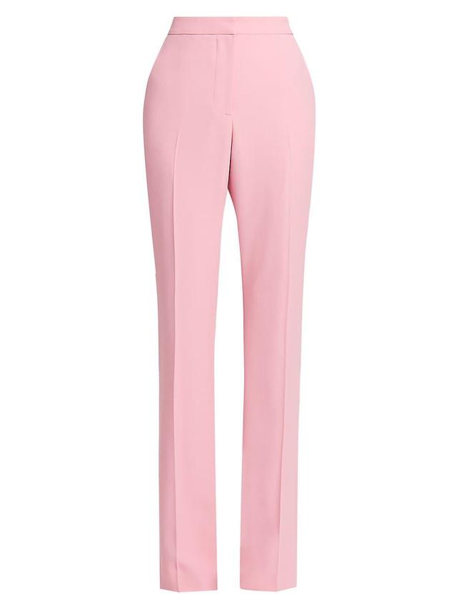 Womens Crepe Straight-Leg Trousers Product Image