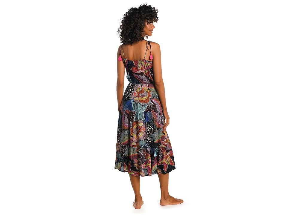 La Blanca Sunlit Soiree Tiered Crepe Cover-Up Dress Product Image