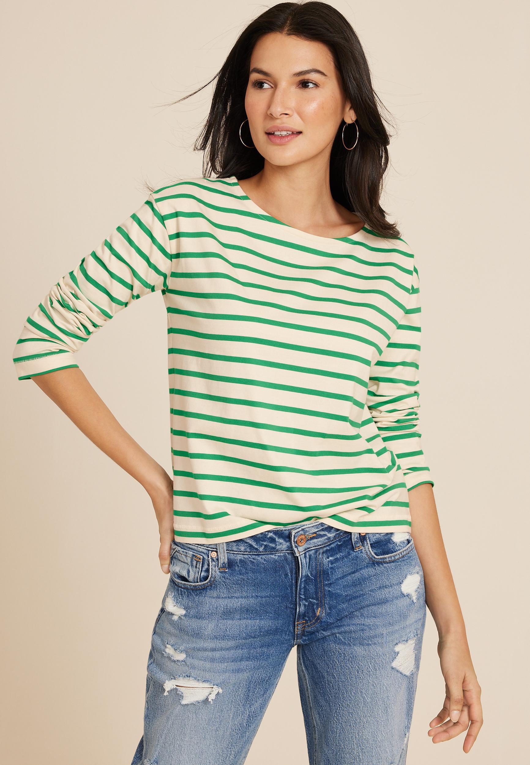 Marina Striped Mixer Tee Product Image