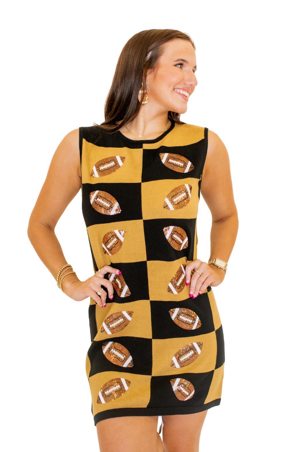 Football Checkered Dress Product Image