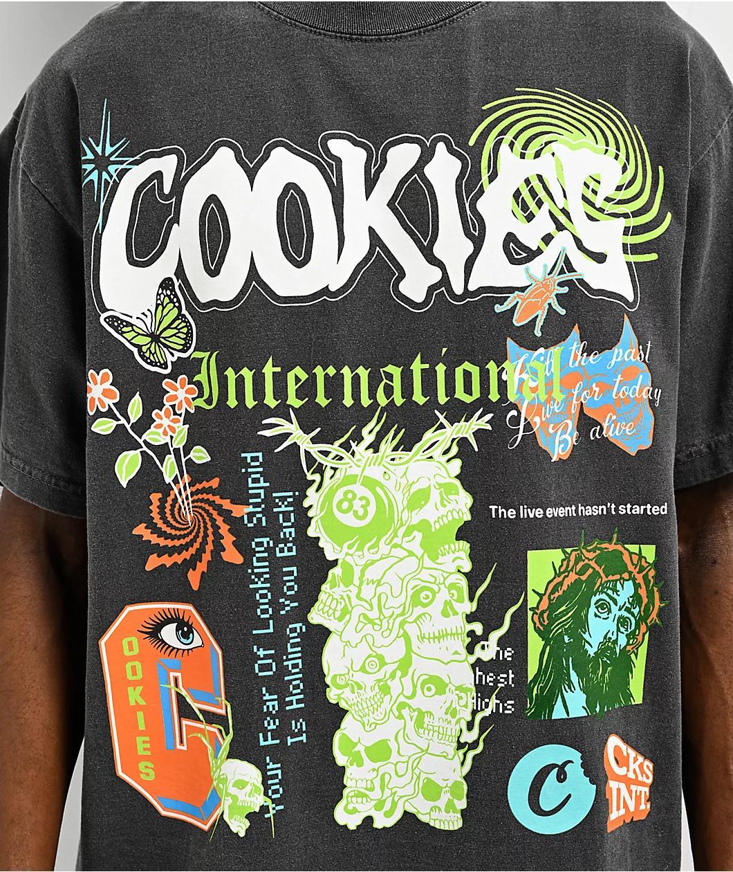 Cookies Highest Of Highs Black Wash T-Shirt Product Image