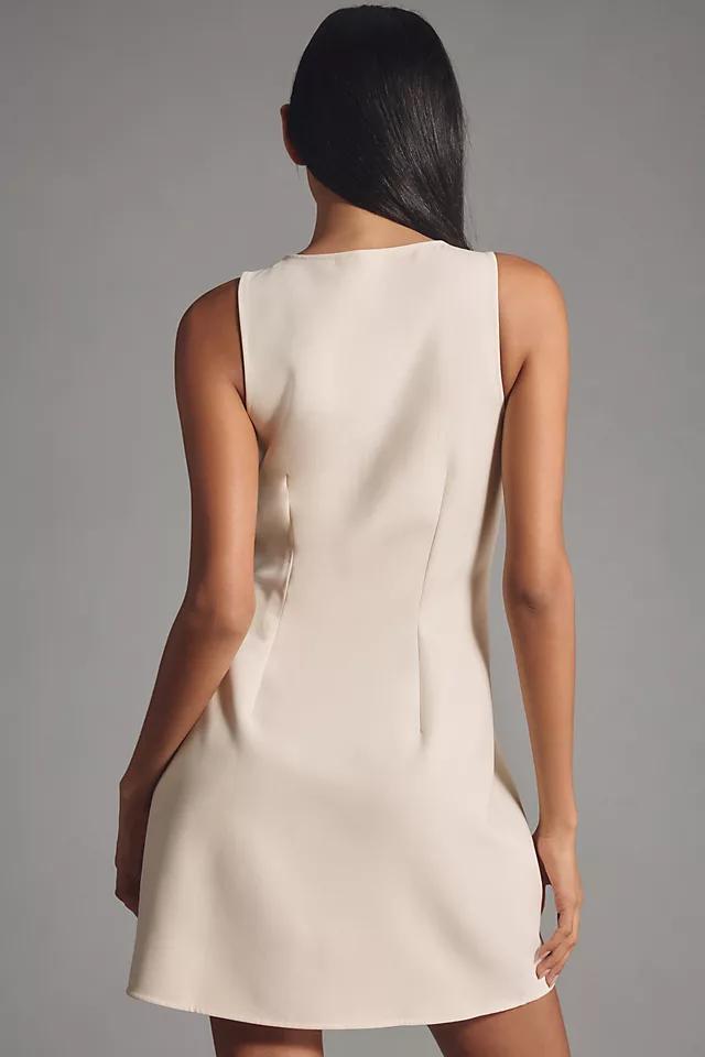 By Anthropologie Halter Belted Mini Dress Product Image