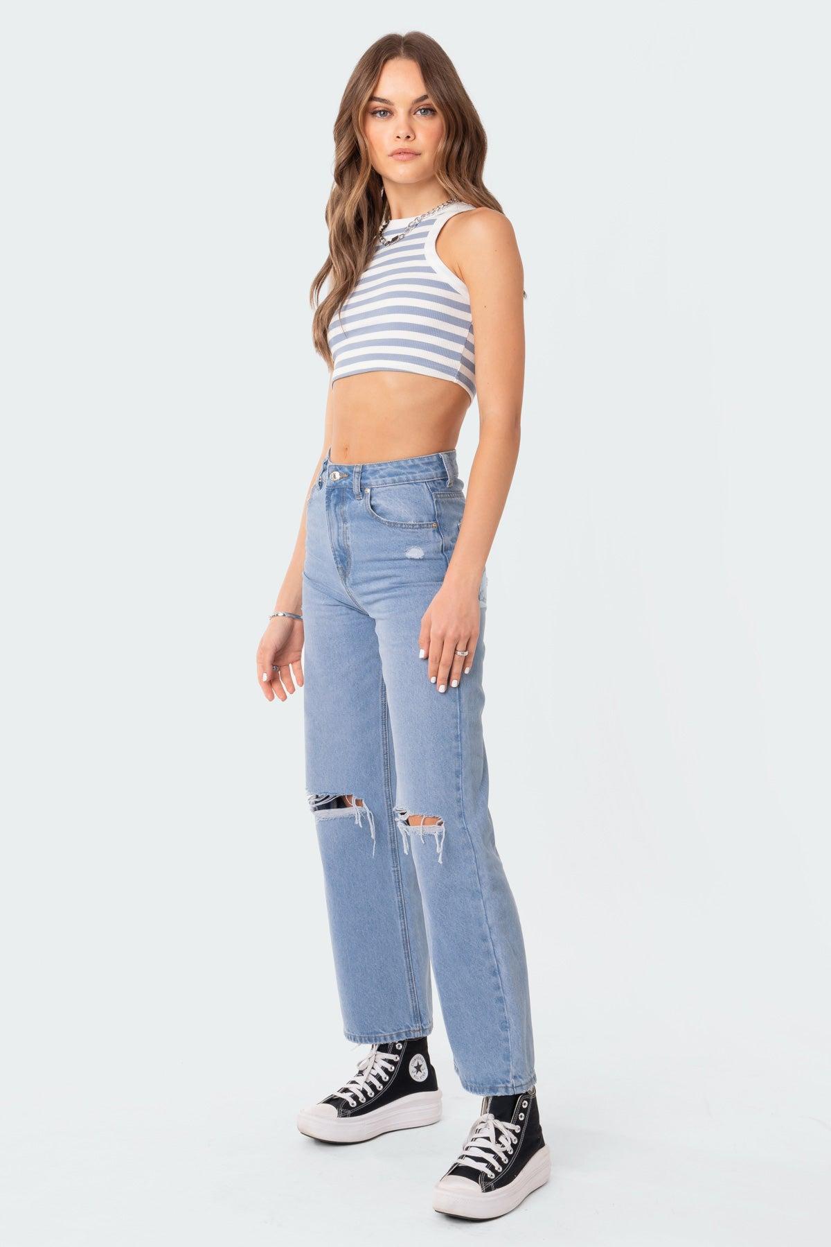 Lori High-Rise Wide Leg Jeans Product Image