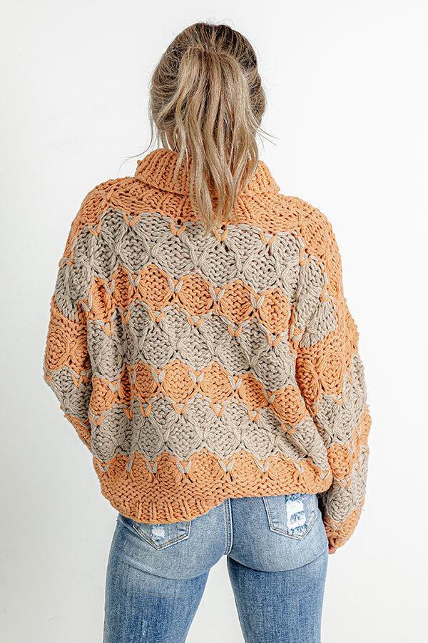 Pumpkin Spice Dreamer Knit Sweater Product Image