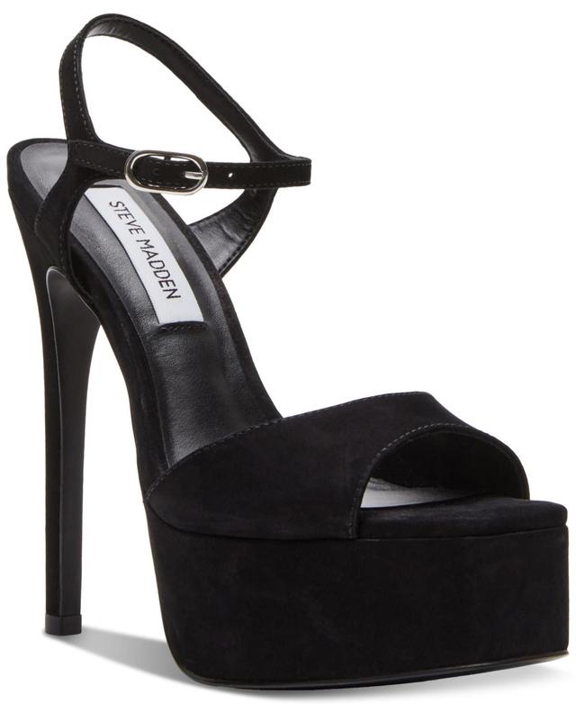 Steve Madden Womens Cologne Ankle-Strap Platform Dress Sandals Product Image