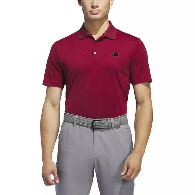 Mens adidas Adi Performance Golf Polo Shirt Collegiate Red Product Image