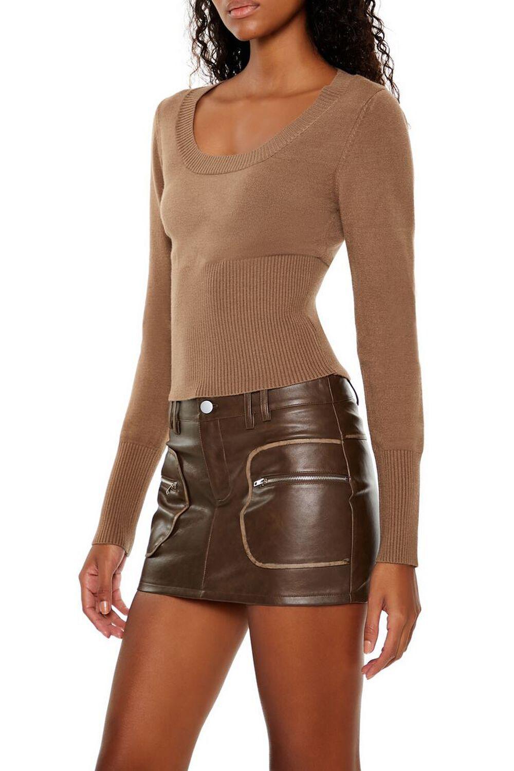 Ribbed Scoop Neck Sweater | Forever 21 Product Image