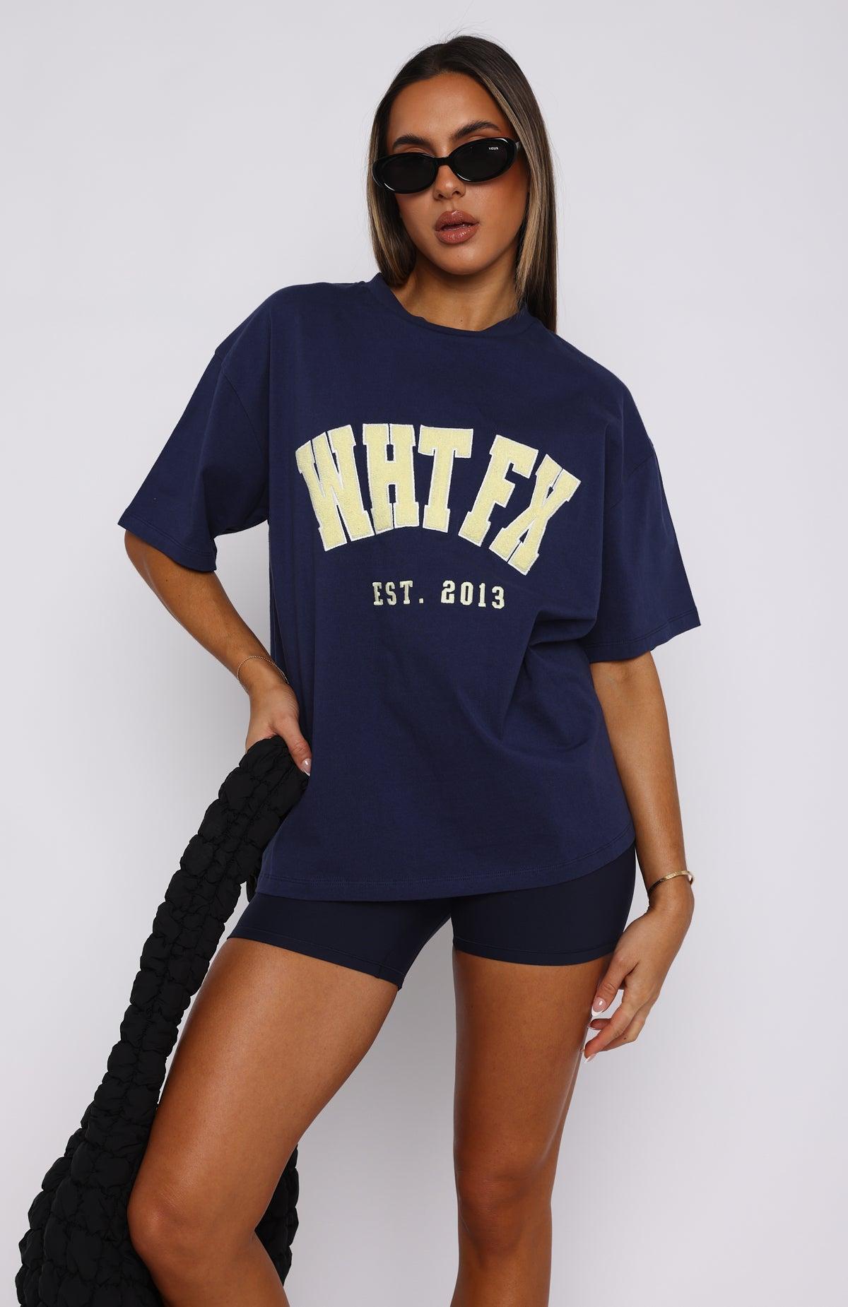 Give It Away Oversized Tee Navy Product Image