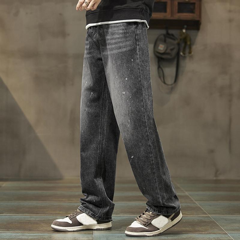 Sopula Men's Retro Splash Straight Jeans Product Image