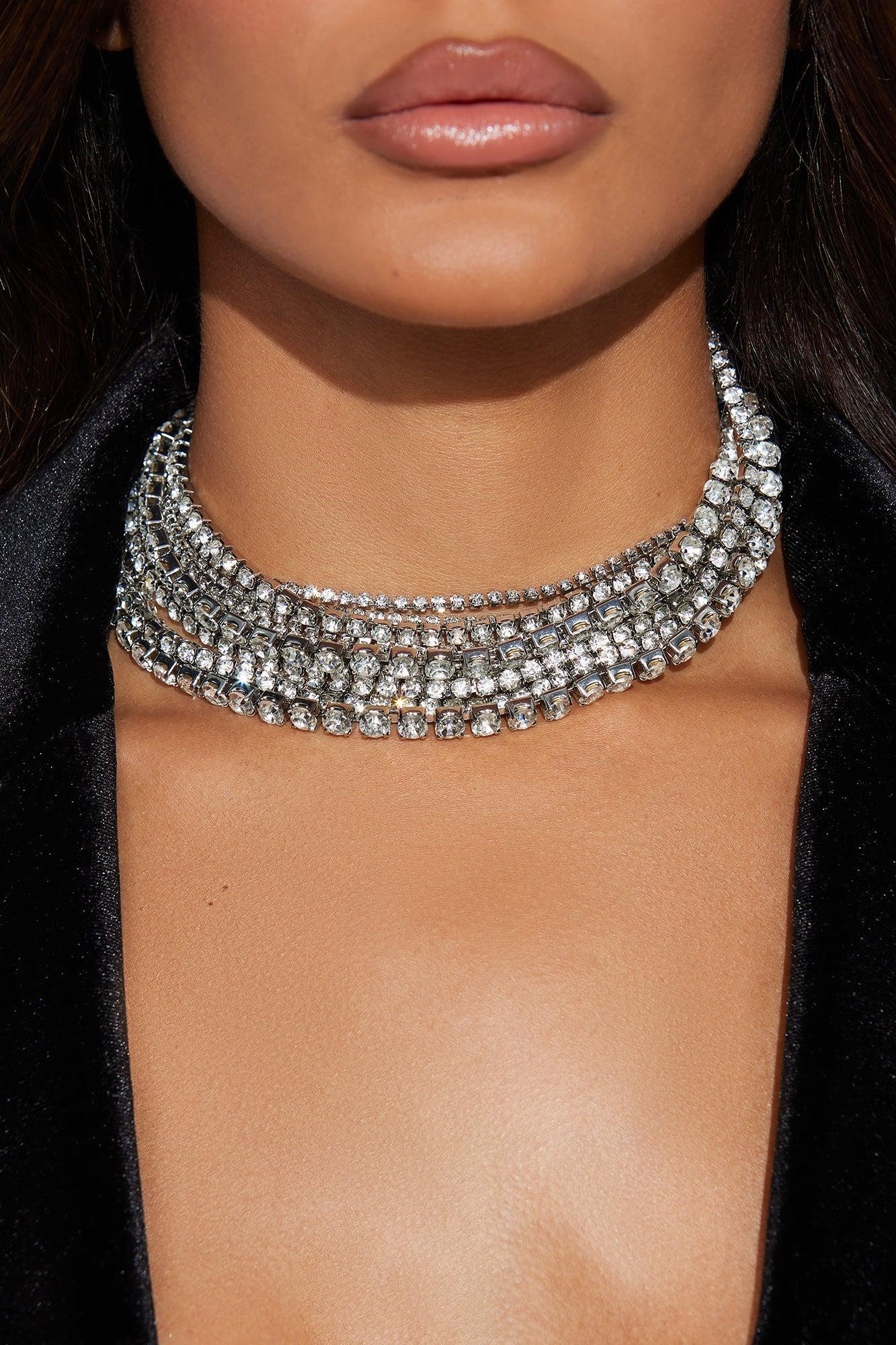 A List Choker - Silver Product Image