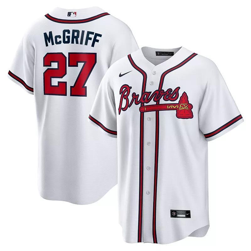 Mens Nike Fred McGriff White Atlanta Braves 2023 Hall of Fame Inline Replica Jersey - White Product Image