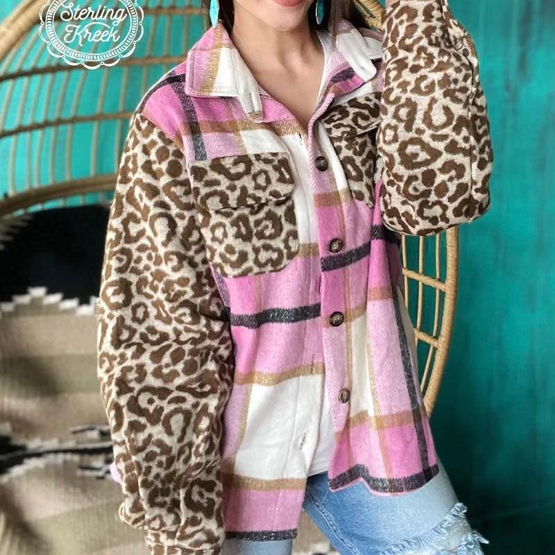 Plus Purrty In Plaid Shacket* Product Image