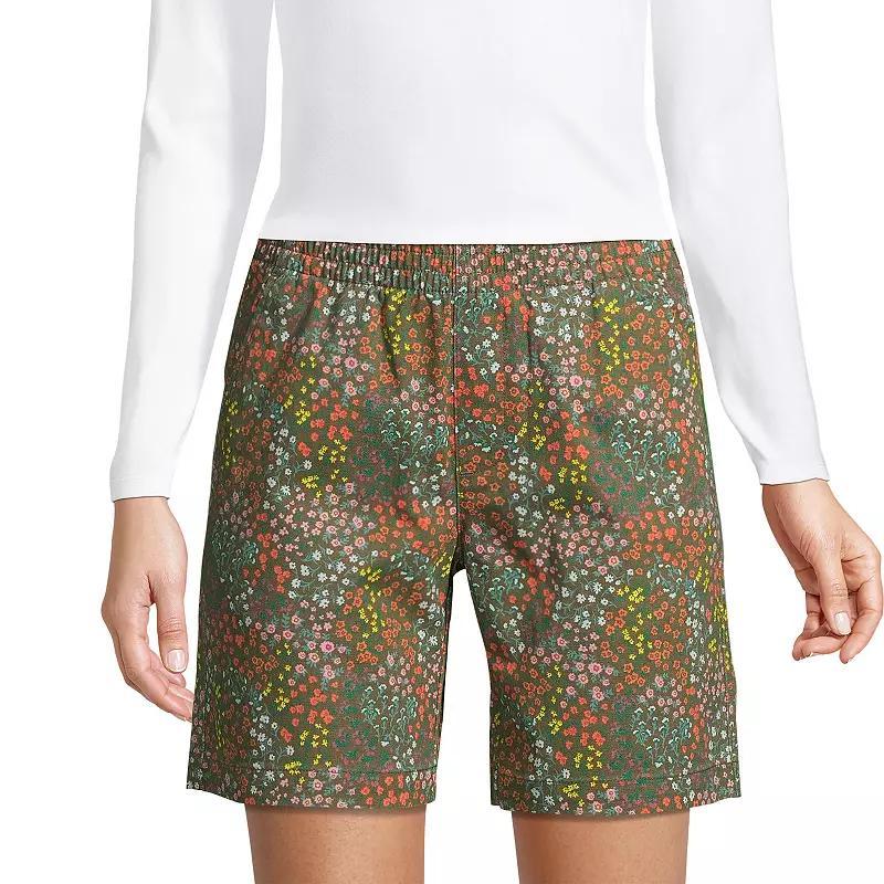 Lands End Womens Pull On 7 Chino Shorts Product Image