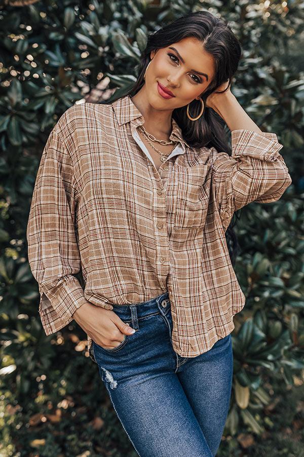 Be Yourself Plaid Top Product Image