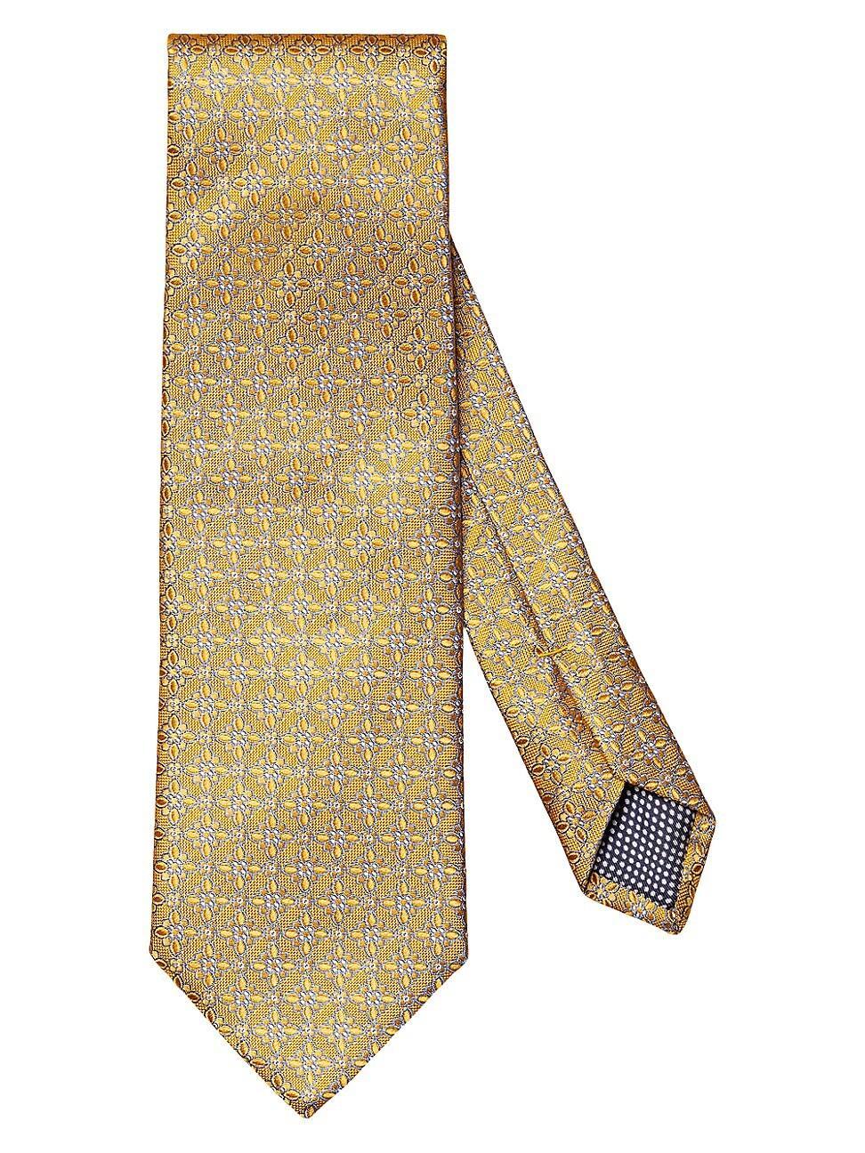 Eton Floral Medallion Silk Tie Product Image