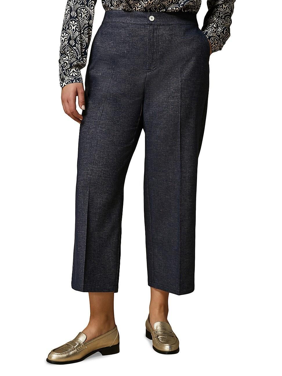 Womens Plus Acciuga Denim-Look Trousers product image