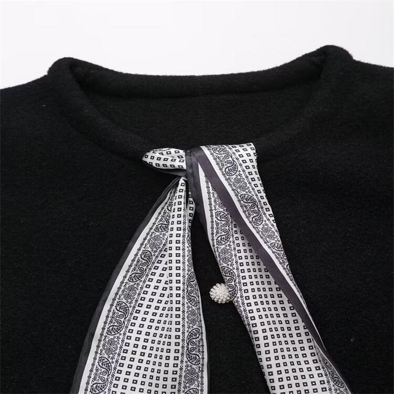 Plain Bow Cardigan Product Image