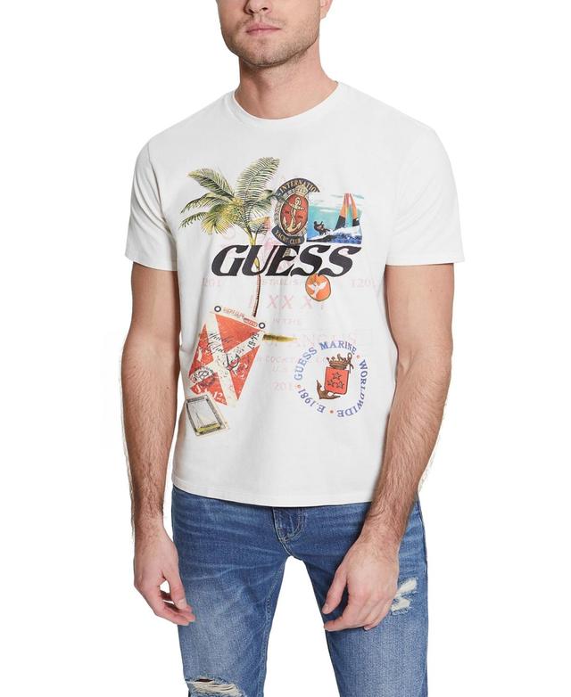 Guess Mens Short-Sleeve Collage Graphic Crewneck T-Shirt Product Image