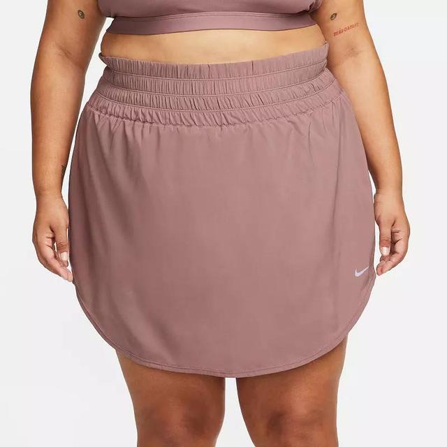 Plus Size Nike One Ultra High-Waisted Skort, Womens Pink Product Image