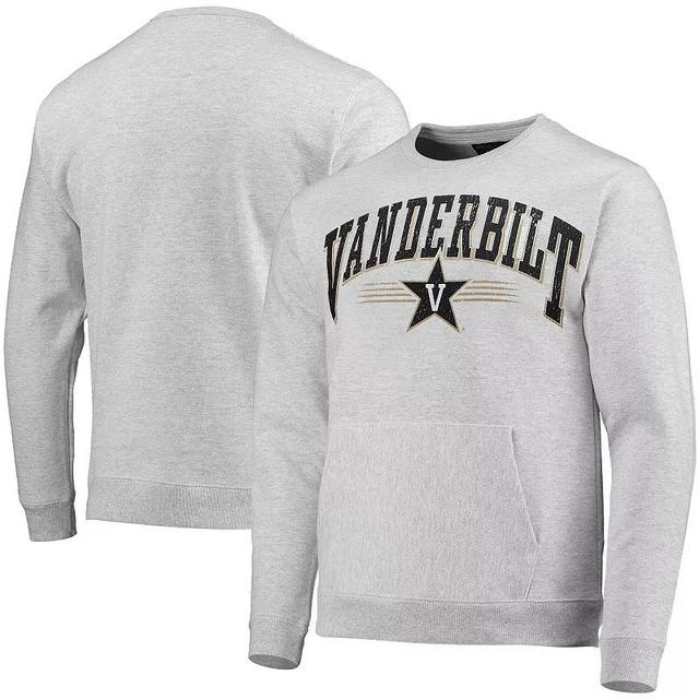 Mens League Collegiate Wear Heathered Gray Vanderbilt Commodores Upperclassman Pocket Pullover Sweatshirt Product Image