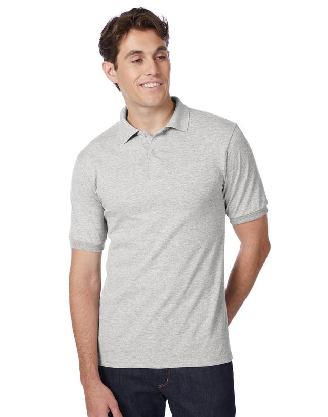 Hanes Ecosmart Mens Short Sleeve Polo Shirt, Medium Product Image