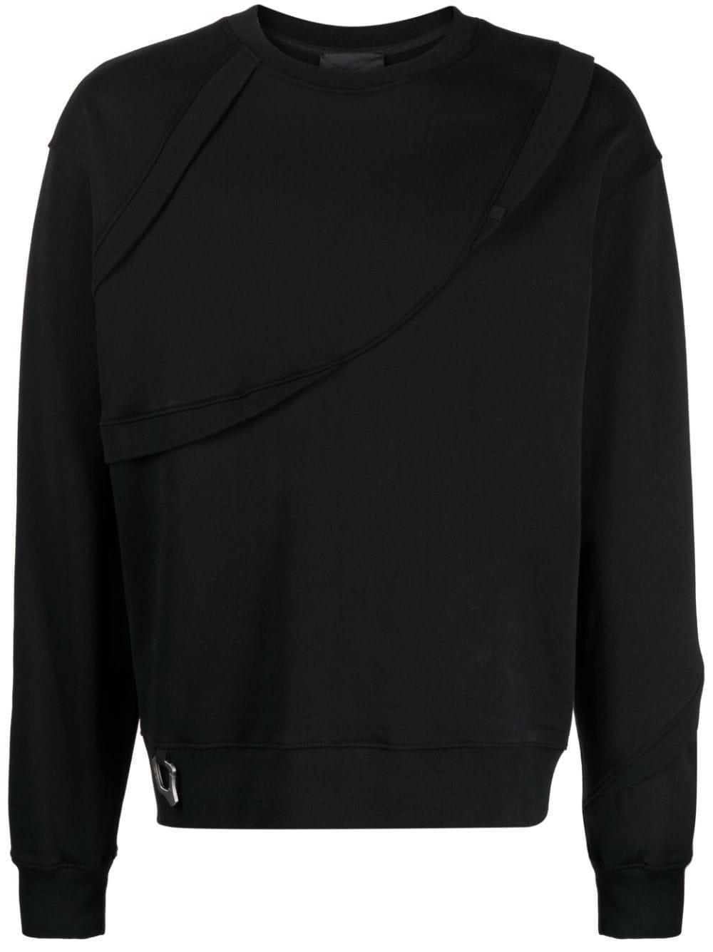 HELIOT EMIL Long-sleeve Cotton Sweatshirt In Black Product Image