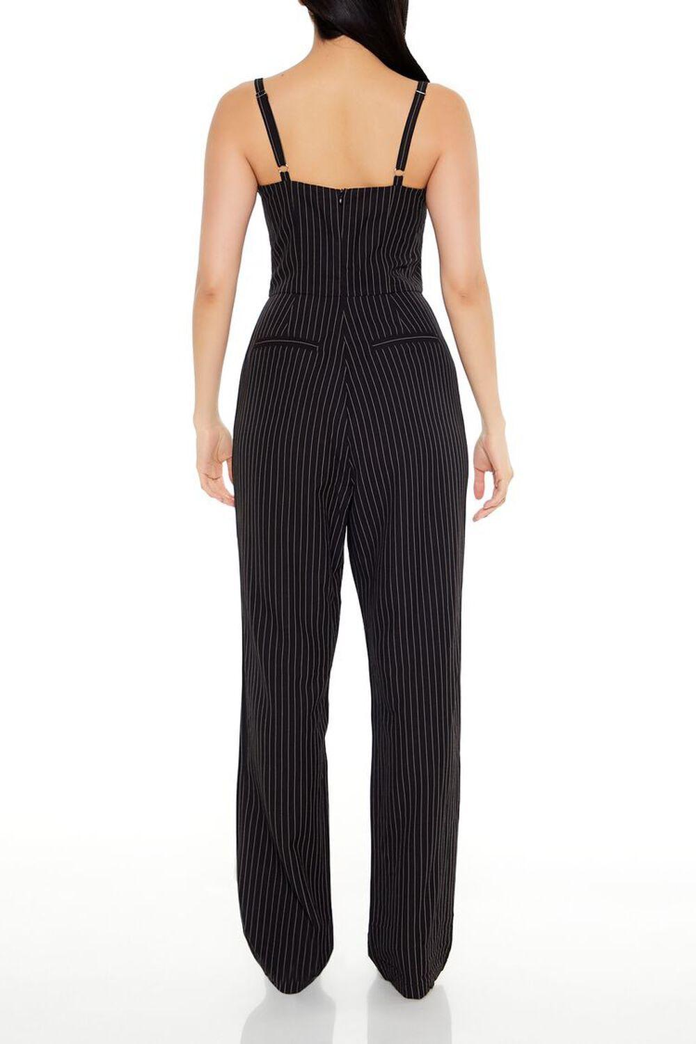 Pinstriped Sweetheart Jumpsuit | Forever 21 Product Image